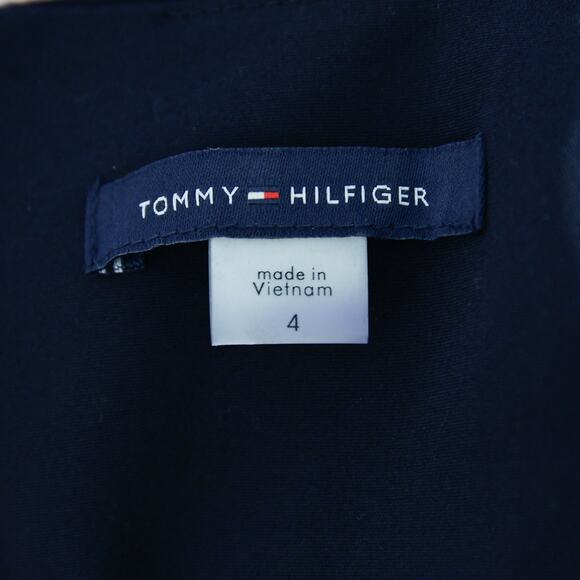 Tommy Hilfiger Navy Blue Cotton Blend  dress size 4 S - Picture 5 of 7